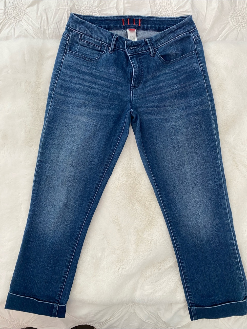 Dark Blue Women's Slim Straight Jeans size 4. Like New!